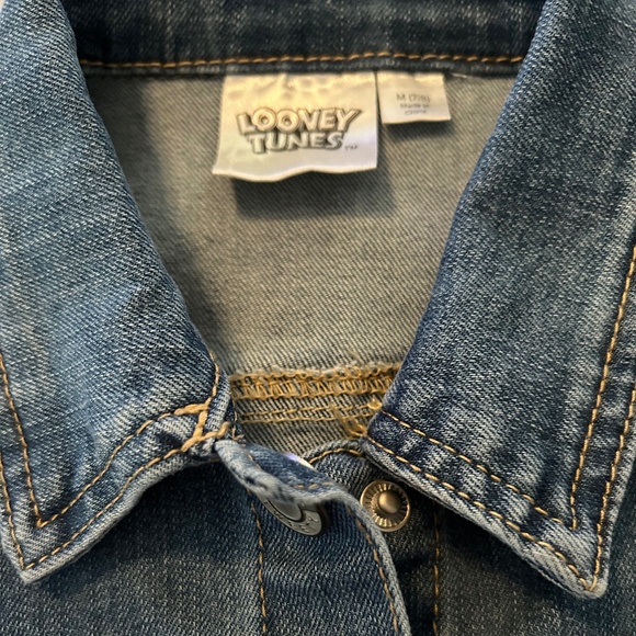 Looney Tunes Tweety Bird Jean Jacket for Kids Size M (7/8) Collectible! - Picture 4 of 5